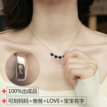 S925 fetal hair souvenir breast milk pendant making diy self-made sterling silver necklace hand-made fetal hair