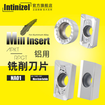 Inzo Aluminum Blade APKT1135 1604 R0 8 R5 R6 Aluminum Alloy Special CNC Alloy Milling Blade