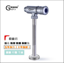 All copper urine pool flush valve hand press urine push delay flush valve public toilet clothing dark flush valve