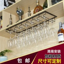 European-style creative upside-down hanging red wine goblet oblique placement modern light luxury wine bottle red wine shelf
