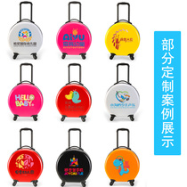 Customizable pattern 18 inch childrens trolley case cartoon travel trolley case luggage universal wheel suitcase