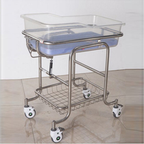 Hospital crib cart ABS lift newborn crib cart moon Center crib Medical push bed