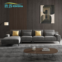 Nordic style light luxury fabric modern simple size family living room detachable and washable fabric sofa combination furniture q82