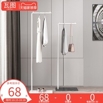 Light luxury hanger floor bedroom coat rack household net red wind cloakroom storage rack simple door hanger