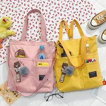 Childrens remedial bag Primary School interest class homework shoulder crossbody bag female Canvas light handbag male simple