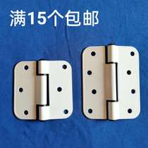 Plastic Steel Door Plastic Door Hinge Butterfly Shape Sector White Hinge Six Holes Eight Holes
