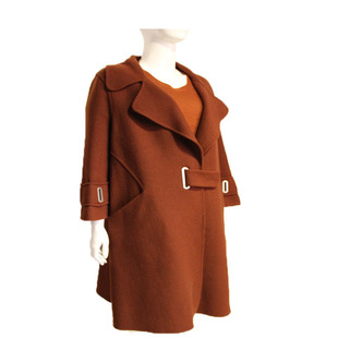 2017银狼女装 大衣女装 中长款 秋冬羊毛外套 限量女装 欧美风格