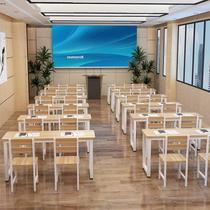 School tutoring class for primary and middle school students desks hosted tutorial desk single double training table and chairs combined go calligraphy table