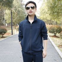 New long-sleeved physical training suit suit mens military training quick-dry spring and autumn running leisure sports physical clothing men