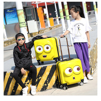 Childrens trolley case Suitcase 3D three-dimensional male and female childrens suitcase 20 inch universal wheel password lock 18 inch boarding box