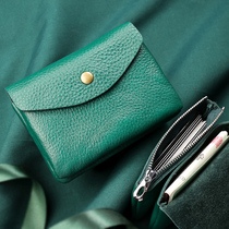 Lady Carpack Mens genuine leather small ultra-thin large-capacity womens style card clip handmade card with zero wallet