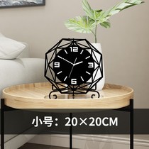 Nordic Taiwan clock living room clock desk ornaments modern simple bedroom silent clock personality creative desktop 0920