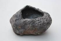 Dongpai Pavilion] Honeycomb fossil ashtray water glenoid pen wash type ornamental original stone ornament inkstone ornament