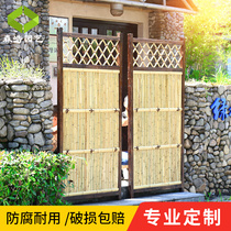 Anti-corrosion wood bamboo fence bamboo fence outdoor partition Japanese screen courtyard balcony courtyard wall garden bamboo fence