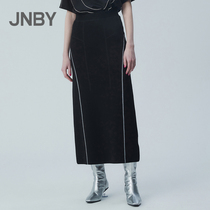 JNBY/JNBY 20 autumn new product skirt elegant and easy to wear knitted mid-length waist skirt female 5J8401410