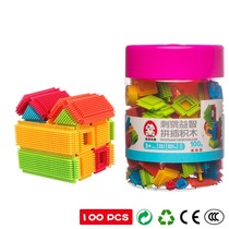 Childrens puzzle assembly Spurs Hedgehog Building Blocks Mane Hair Comb Building Blocks Spelling Toys 100 Small Grain Barrel
