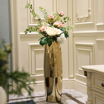 European-style light luxury ceramic vase ornaments living room flower arrangement floor TV cabinet bedroom simple flower home decorations