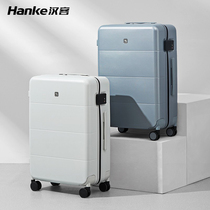 Hanker New Suitcase Woman 20 Inch Pull Bar Case Mute Universal Wheel Den Case Zipped suitcase Mens 24 inches