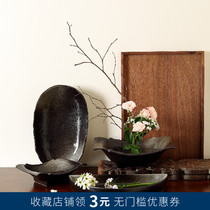 Jianshan Ceramic Flower Splanter Xiaohara Ricki Fang Flower Pot Large Plate Utensils Zen Hydroponics Japanese Retro