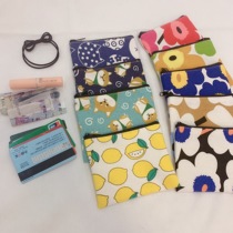 Zero Money Bab Pack Fresh Short Cute Japan-Japan Simple Cartoon Card Bag Mini Sab Bag Key Bag Coins