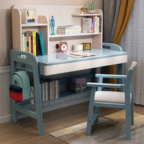 Solid Wood simple learning table childrens desk can lift girls home bedroom students writing desk chair boys