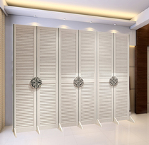 Retro wardrobe foldable screen partition fashion living room porch clothing Photo photography YY anchor background wall