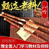 Qin Yin Bitter Bamboo Flute Beginner Flute Professional cdefg Tune Students Childrens Performance Class Qu Flute Musical Instrument