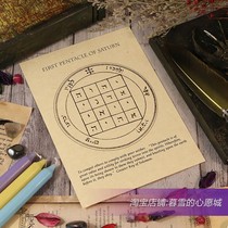Spot Saturn Array (7 chapters) Solomon Planet Altar Parchment Parchment]