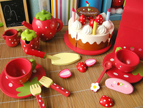 Wooden Strawberry Cake