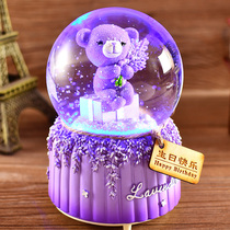 Automatic snow Christmas Crystal Ball Music Box Music Box Music Box Music Box birthday gift girl princess children girl best friend