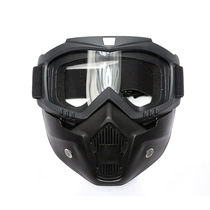 Mask glasses Tactical goggles CS outdoor mask riding impact resistant face mask full face dust and anti-fog military fans