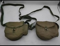 Old goods public 80 s 56-type drum bag liberation bag spring chain box bag oblique cross canvas shoulder bag military shoulder bag