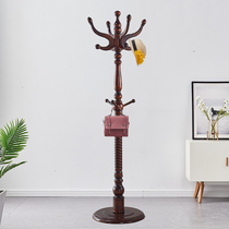 Simple solid wood coat rack floor-to-ceiling bedroom vertical creative hanger office furniture bold