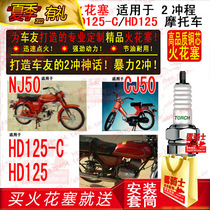 TORCH copper core spark plug suitable for 2-stroke Honda NJ50 Jialing CJ50 Hongdu HD125-C motorcycle