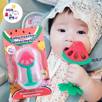 mdb Babys tooth stick baby baby anti - eating handtooth bite rubber newborn to reassure silicone toy 0 - 1 years old