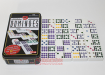 Exquisite Iron Box White Color Domino Double Nine DOMINO5210 Maximum Size Domino Childrens Puzzle