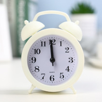 Creative childrens mute pointer alarm clock students use bedroom living room small clock can hang simple personality alarm clock