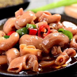 宵夜酒楼菜肴 冷冻半成品 铁板鱼肚 姜葱爆炒红斑鱼扣鱼胃400g