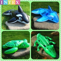 Large animal swimming ring shark Dolphin Whale big turtle toy children adult water inflatable mount