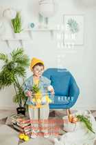 New childrens real studio Wedding real studio decoration simple Korean flash-free shed store design and production