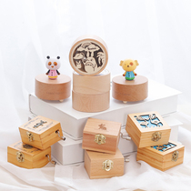 Wooden diy music box hand-crunked music box ornaments creative Childrens Day birthday gifts holiday gifts