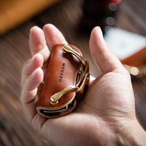 MODERN Retro Creative Key Container Handmade Cow Leather Genuine Leather Key Bag Multifunction Cortical Key Buckle Tide