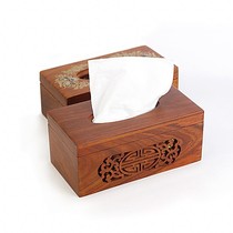 Orse tissue box wooden hollow carved carved drawing paper box Chinese home Guest Restaurant Simple coffee table desktop napkin collection