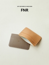 Farami Leather Tri-Position Card Bag Men And Womens Collage 100 Hitch Cards Bag Genuine Leather Card Capitals South River Handmade Customize