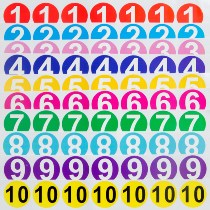 Small round number sticker Number sticker Number sticker PVC Waterproof Self-adhesive Number Size sticker Number label sticker
