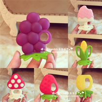 Japan Richell Leicher baby grindle baby grinders fruit and vegetable tooth gum bites toy silicone bites for 3 months