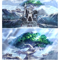  JACKSDO animation background image advanced matte photo paper material GOLD saint fighter Nordic series