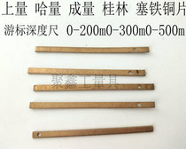 Vernier depth ruler plug iron measuring volume Guilin iron copper sheet 0-200m0-300m0-500m