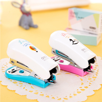 Deli 0352 stapler set Mini cartoon cute stapler No 12 small stapler Student stationery
