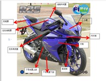 Nylon Flying Eagle R25 Sports Car Street running race locomotive full car shell flying eagle 250 paint parts plastic parts